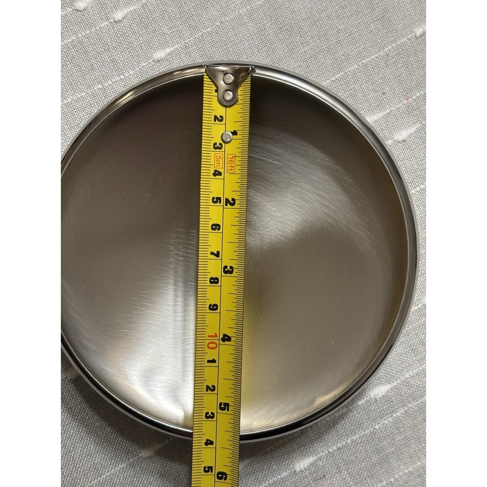 Set Of 2 Revere Ware Replacement Stainless Steel Lids 5.5" Diameter - Picture 4 of 5